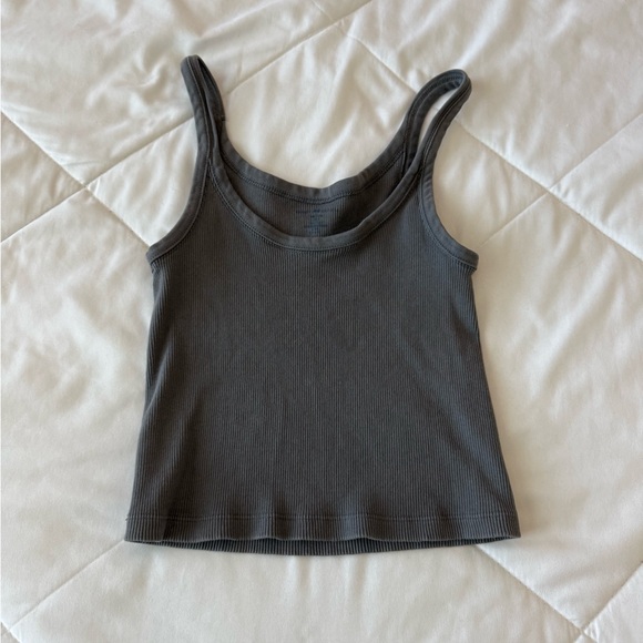 Brandy Melville Tops - Brandy Melville Gray Ribbed Women's Tank Top